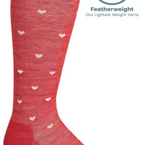 Women's Full Heart | Moderate Graduated Compression Socks | Wide Calf Fit