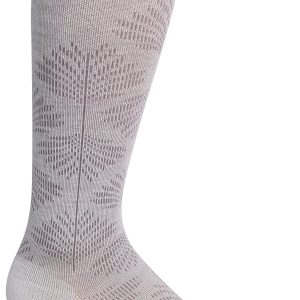 Women's Full Floral | Moderate Graduated Compression Socks | Wide Calf Fit